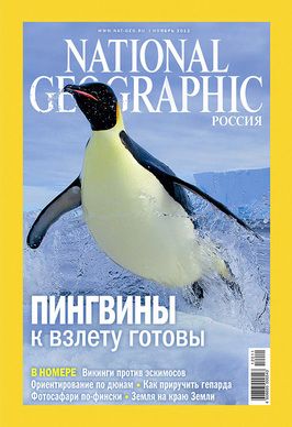 National Geographic 2012. gada novembra numurā par pingvīniem